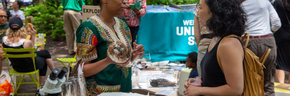EXPLORE BIRDS with the Uni Project in Union Square