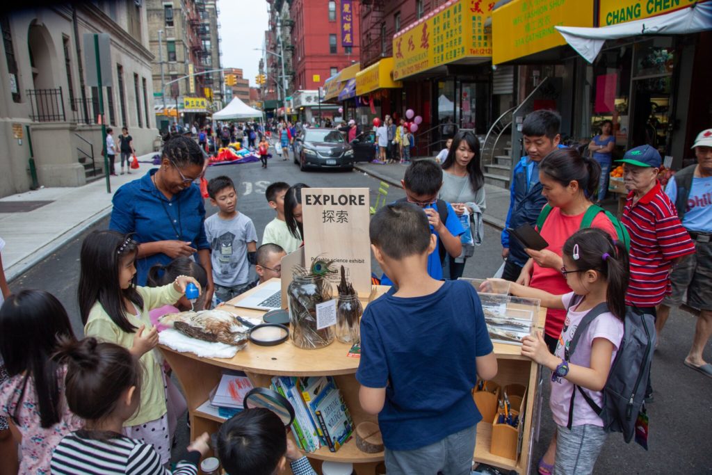 EXPLORE BIRDS with Street Lab EXPLORE NYC, 2018, 
Two Bridges neighborhood, photo c/o Street Lab