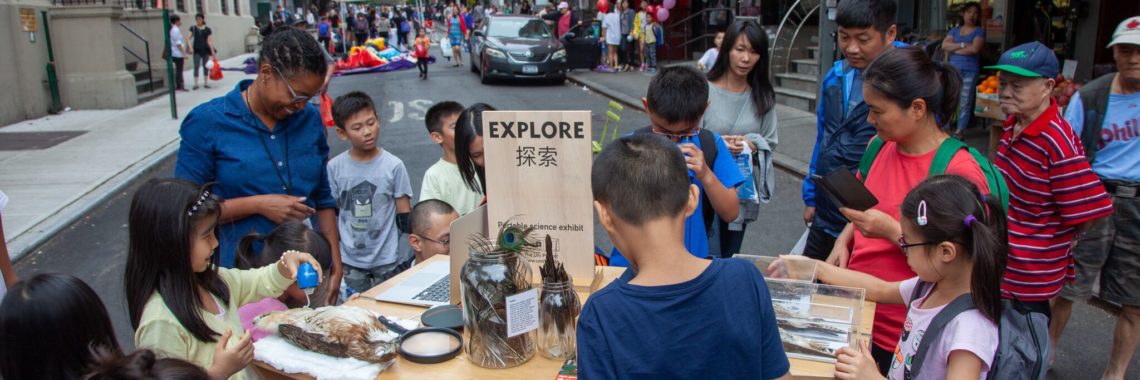 EXPLORE BIRDS with Street Lab EXPLORE NYC, 2018, Two Bridges neighborhood, photo c/o Street Lab